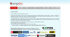 Desktop Screenshot of compon.cz